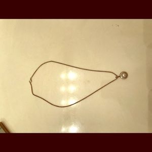 Pearl David Yurman necklace with diamonds.